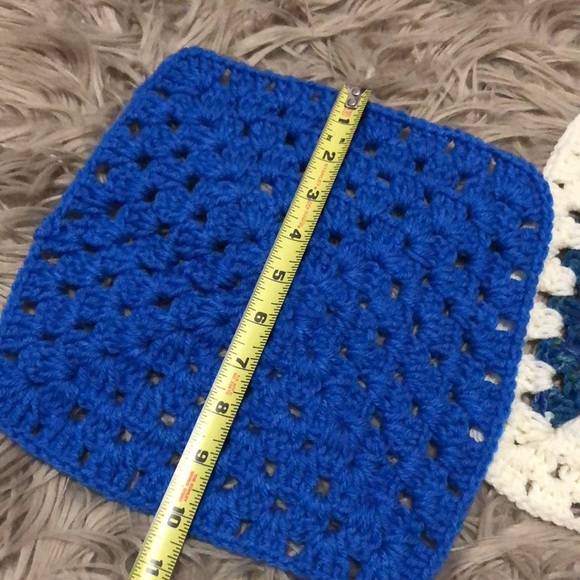 Set of 2-Handmade Crocheted Squares-10x10 - Picture 10 of 13